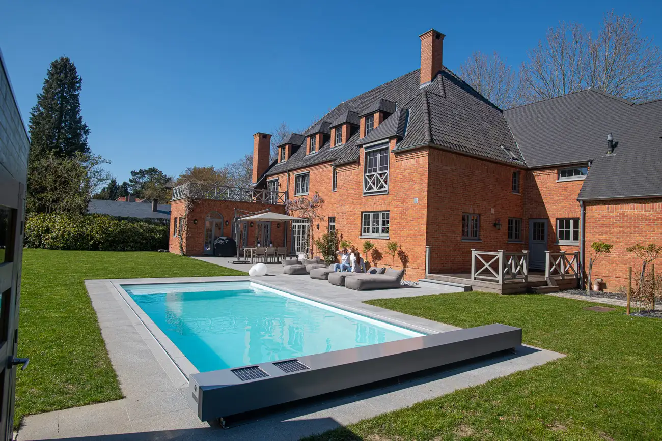 a pool in a house